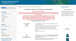 Desktop Screenshot of pflegeplanung-online.de